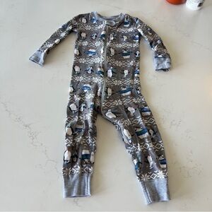 Hanna Andersson Penguin Pajamas zippered One piece